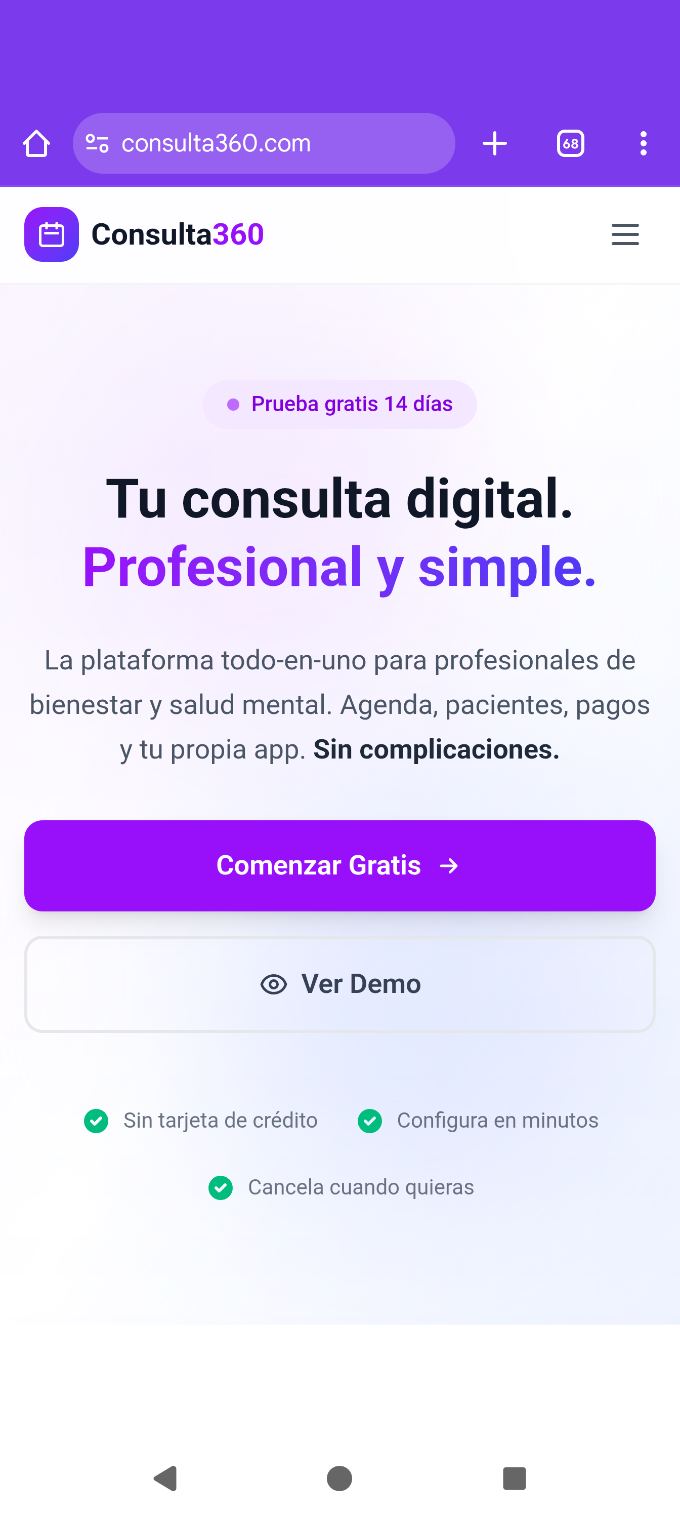 App móvil Consulta360